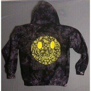 Killer Acid - Acid Wash Tye Dye Hoodie Adult Size LARGE LIMITED EDITION